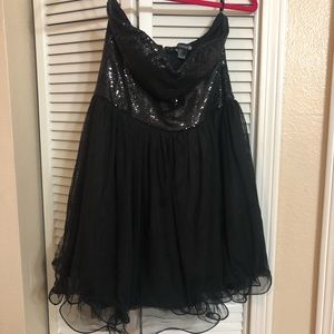 Black party sequin dress